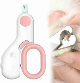 Small Animals Nail Clippers with LED Lights to Avoid Excessive Cutting and Razor Sharp Blades - Professional Claw Trimmer for Tiny Dog Cat Kitten