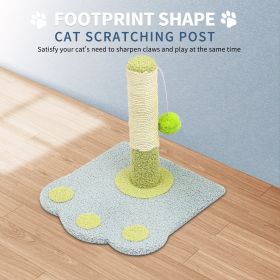 Cute Paw Footprints Cat Scratch Columns, Grinding Claws To Play With Dual Functions, With Cute Footprint Shapes, Contracting Cats To Grind Their (Option: Blue)
