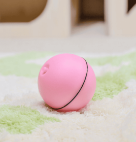 LED Laser Electronic Rolling Pet Funny Cat Toy Ball (Option: Pink)