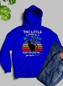 The Little Voices In My Head Keep Telling Me Get More Cats Hoodie (Color: Royal Blue, size: XXX-Large)