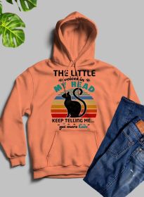 The Little Voices In My Head Keep Telling Me Get More Cats Hoodie (Color: Heather Prism Peach, size: X-Large)