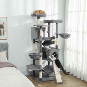 69" Cat Tree (Option: Dark Gray-620x310x630 mm)